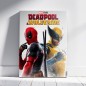 Cuadro madera Wolverine &38 Deadpool Marvel