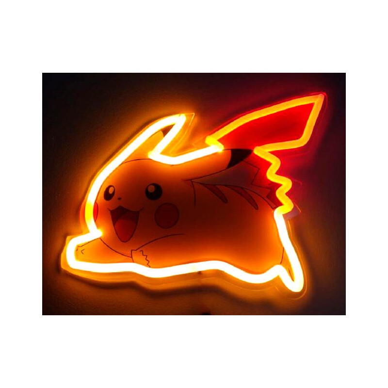 Lampara mural neon Pikachu Pokemon