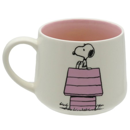 Taza figura 3D Caseta Rosa Snoopy 355ml