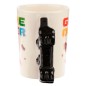 Taza asa 3D Mando Videojuego Pixel Game Over