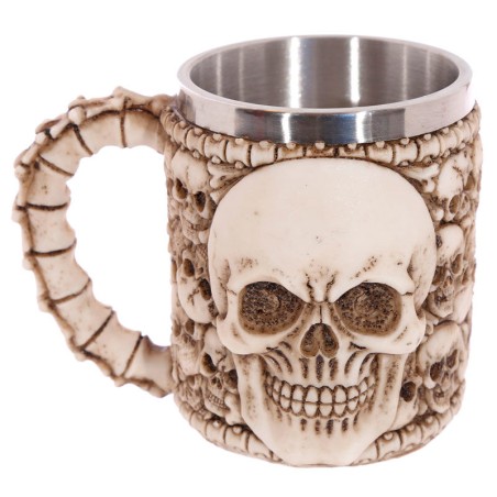 Taza Calavera y Cabezas de Calaveras