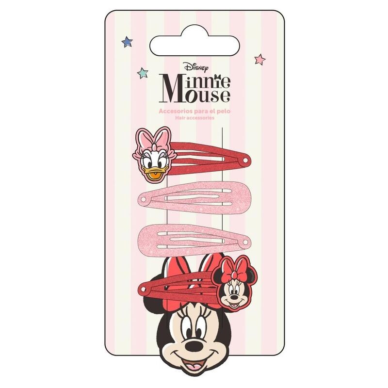 Blister 4 horquillas Minnie Disney