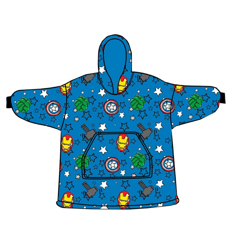 Bata sudadera oversize Los Vengadores Avengers Marvel coral adulto