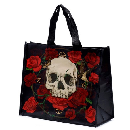 Bolsa shopping Calavera y Rosas