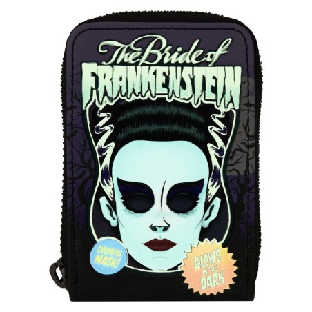 Tarjetero Bride of Frankenstein Neon Mask Universal Monster Loungefly