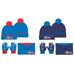 Conjunto gorro guantes braga cuello Sonic the Hedgehog infantil