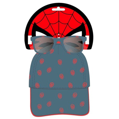 Set gorra + gafas sol Spiderman Marvel