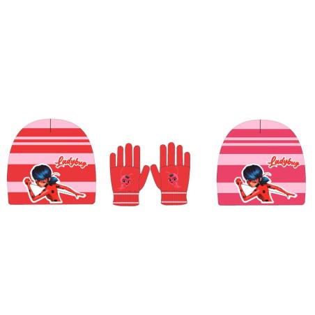 Set gorro y guantes Prodigiosa Ladybug infantil surtido