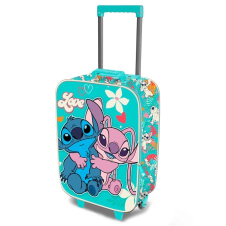 Maleta trolley 3D Love Stitch Disney doble