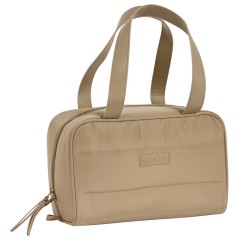 Bolso neceser camel acolchado Moos