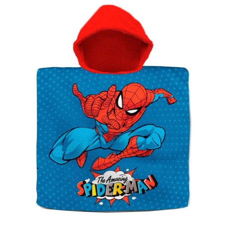 Poncho toalla Spiderman Marvel algodon