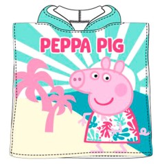 Poncho toalla Peppa Pig microfibra