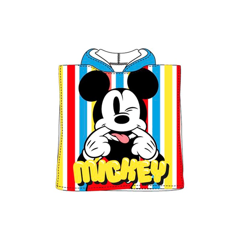 Poncho toalla Mickey Disney microfibra