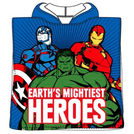 Poncho toalla Vengadores Avengers Marvel microfibra