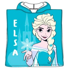 Poncho toalla Frozen Disney microfibra