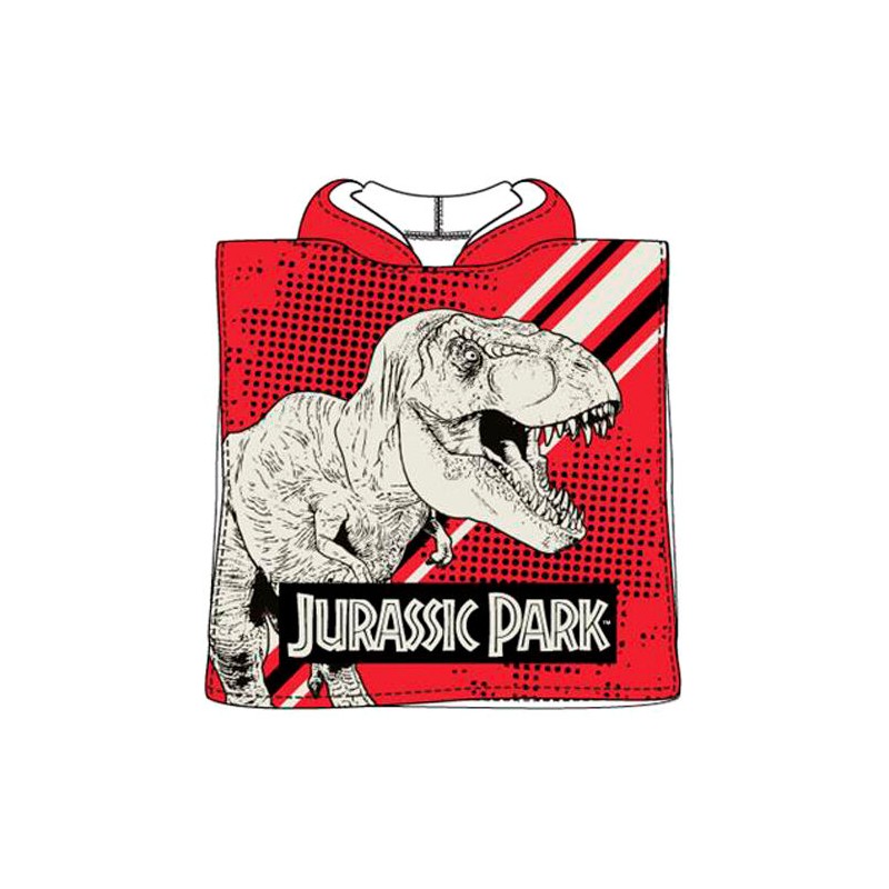 Poncho toalla Jurassic Park microfibra