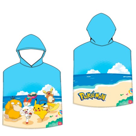 Poncho toalla Pokemon microfibra