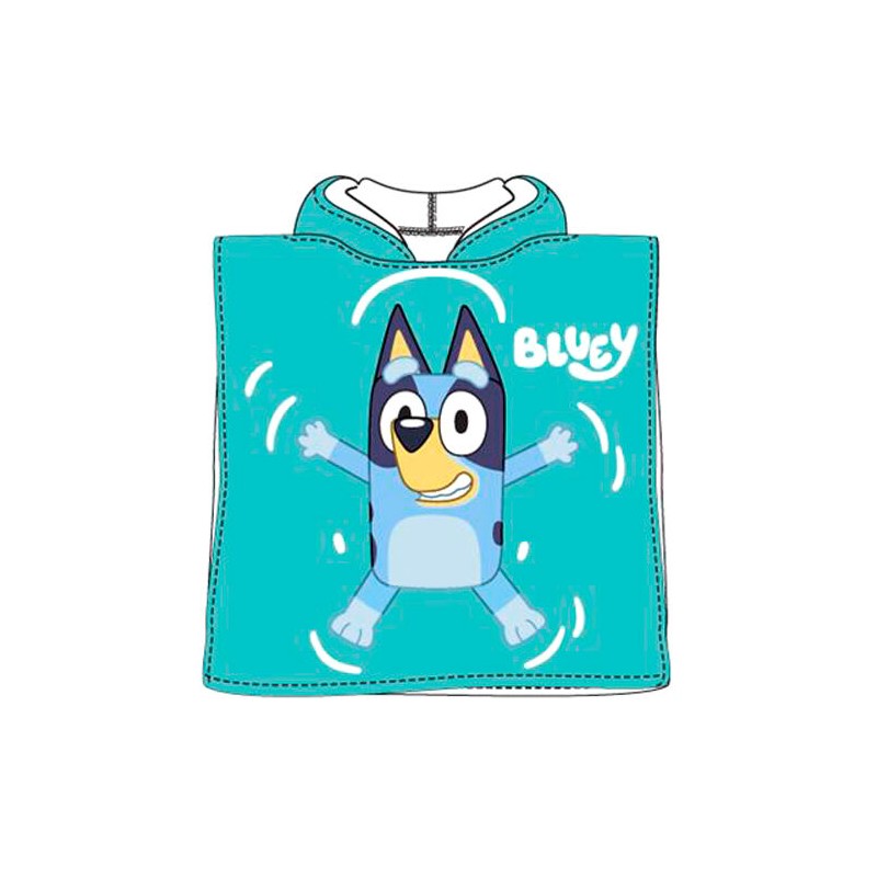 Poncho toalla Bluey microfibra