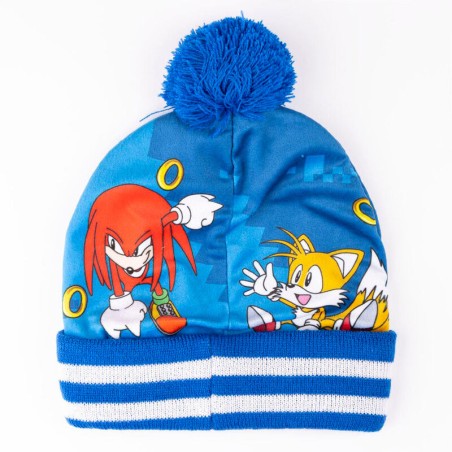 Conjunto gorro guantes braga cuello Sonic the Hedgehog