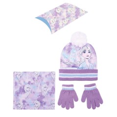 Conjunto gorro guantes braga cuello Frozen Disney