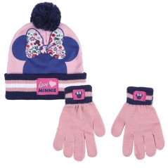 Conjunto gorro guantes Minnie Disney