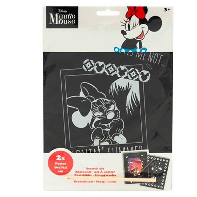 Set papeleria Scratch Art Minnie Disney