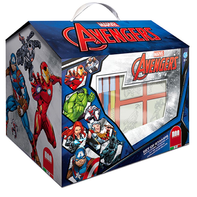 Set papeleria casa Los Vengadores Avengers Marvel 20pzs