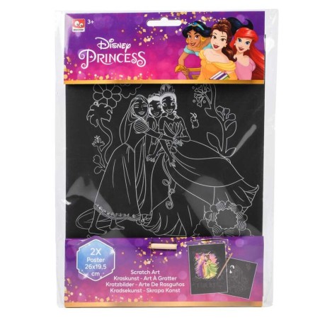 Set papeleria Scratch Art Princesas Disney