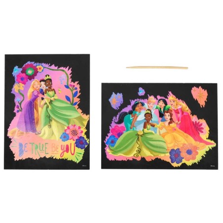 Set papeleria Scratch Art Princesas Disney