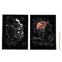 Set papeleria Scratch Art Princesas Disney