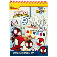 Libro acuarelas Spiderman Marvel