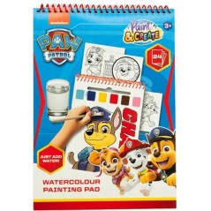 Libro acuarelas Patrulla Canina Paw Patrol