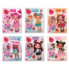 Cuaderno muñeca magnetica vestidos intercambiables surtido