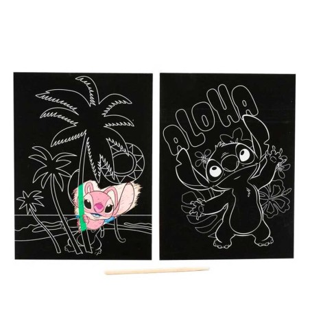 Set papeleria Scratch Art Stitch Disney