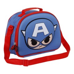 Bolsa portameriendas 3D Bobblehead Capitan America Vengadores Avengers Marvel