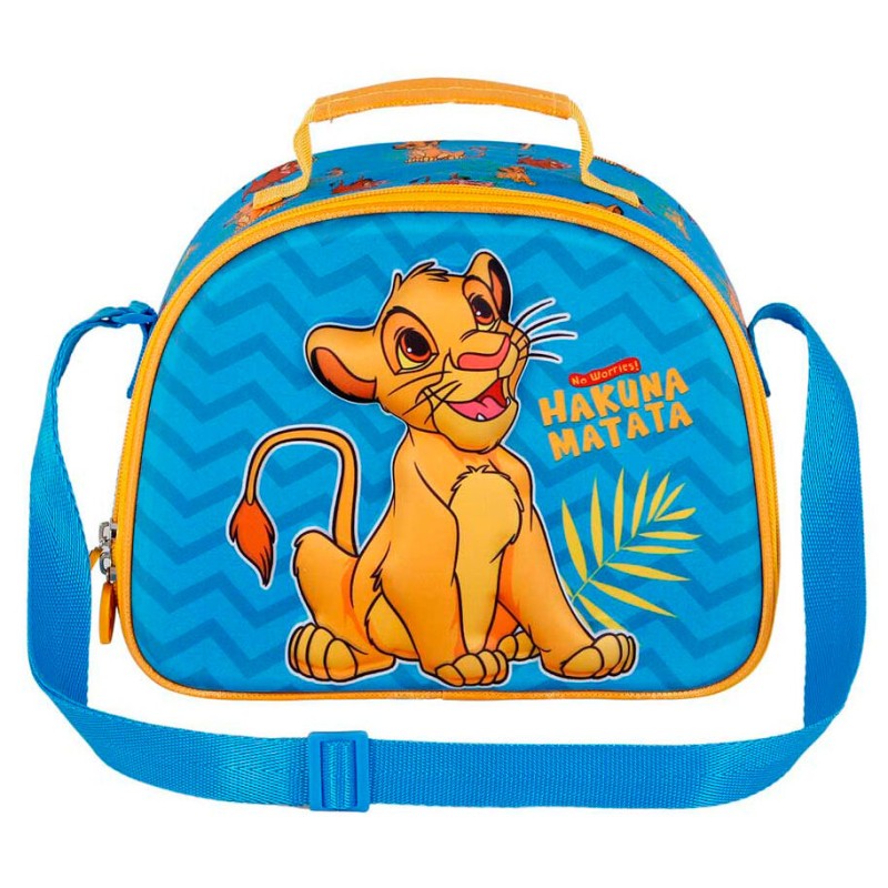 Bolsa portameriendas 3D Hakuna El Rey Leon Disney