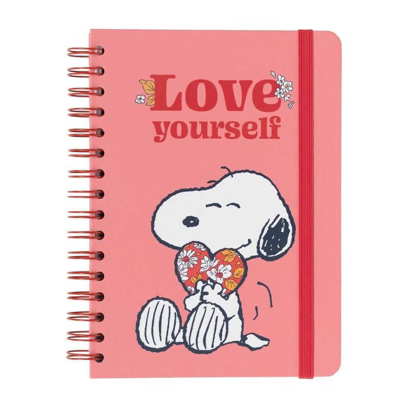 Cuaderno A5 Love Yourself Snoopy