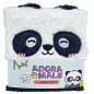 Cuaderno peluche A5 Oso Panda Adoramals