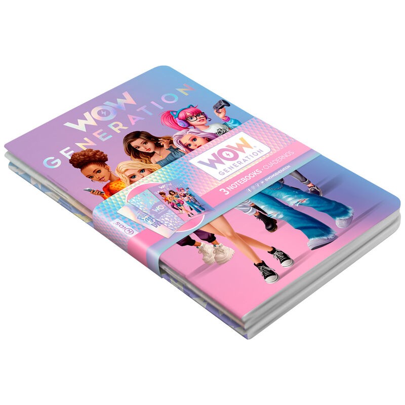 Set libretas A5 Wow Generation