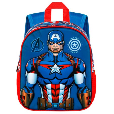 Mochila 3D First Capitan America Marvel 31cm