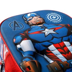 Mochila 3D First Capitan America Marvel 31cm