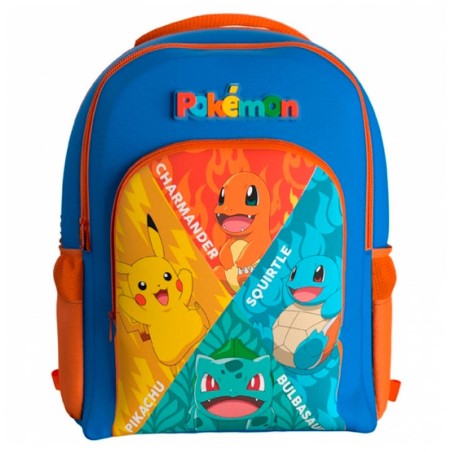 Mochila Starters Pokemon 43cm adaptable