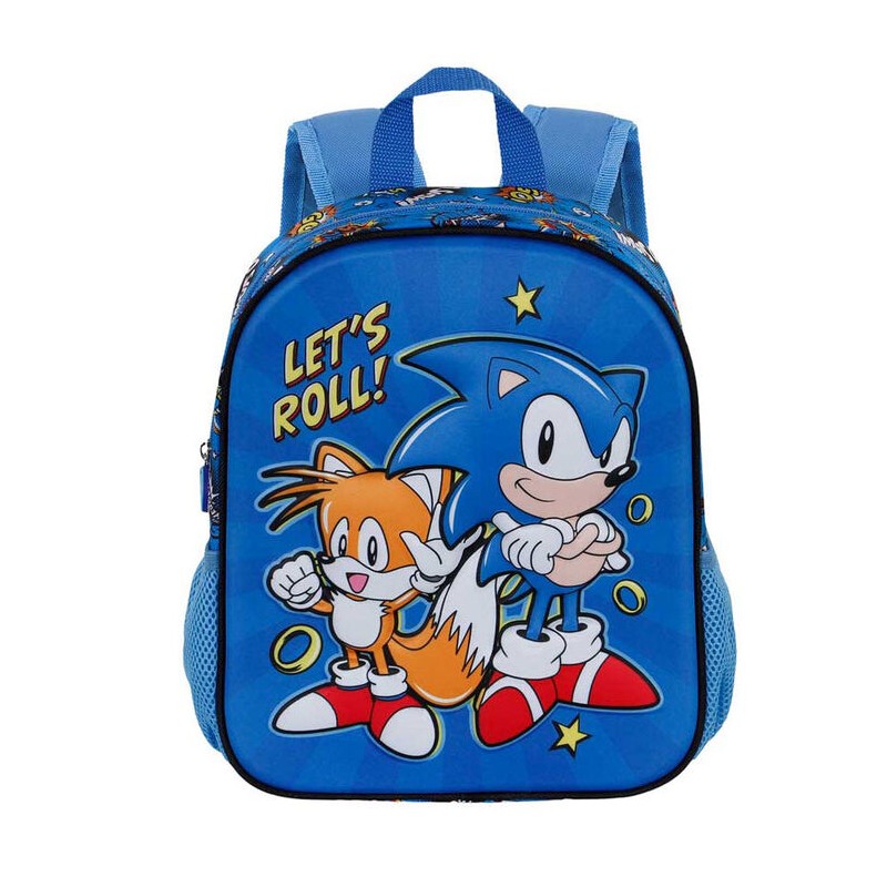 Mochila 3D Lets Roll Sonic The Hedgehog 31cm