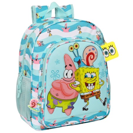 Mochila Stay Positive Bob Esponja 38cm