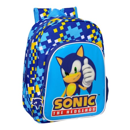 Mochila Speed Sonic The Hedgehog 34cm adaptable