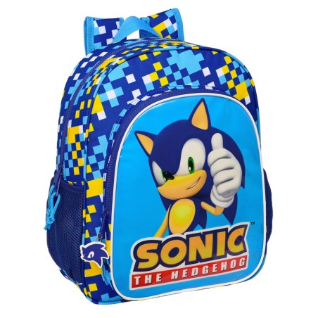 Mochila Speed Sonic The Hedgehog 38cm adaptable