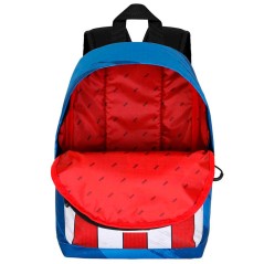 Mochila Gears Capitan America Marvel 34cm adaptable