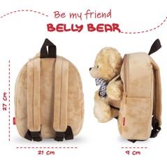 Mochila + peluche Oso Belly 26cm