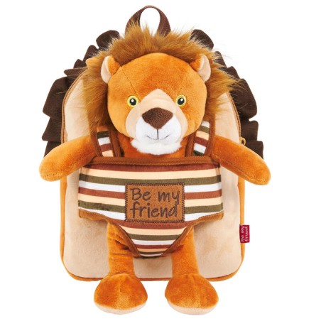 Mochila reversible + peluche Lenny Lion 25cm