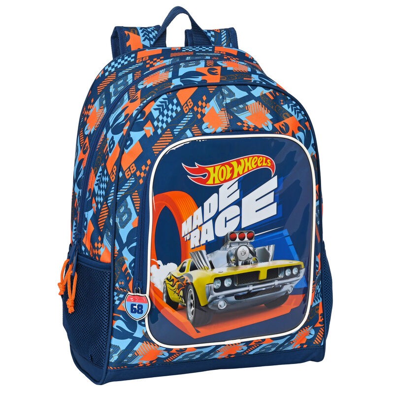 Mochila Speed Club Hot Wheels 42cm adaptable